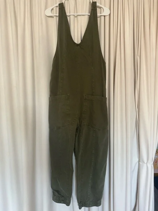 We The Free Olive Green Utility Overalls - Picture 4 of 10